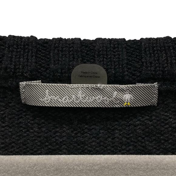 Smartwool Black Mens 2XL? Merino‎ Wool Nylon Blend V Neck Knit Sweater - Picture 3 of 7